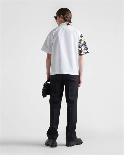 White/white Double Match Heavy Cotton Shirt .